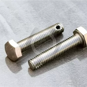 Hex head screw cross hole