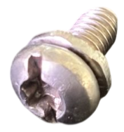 Phillips screw pan head , french lock washer