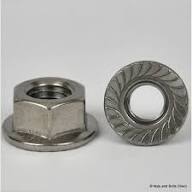 Hexagon self locking nut with pad